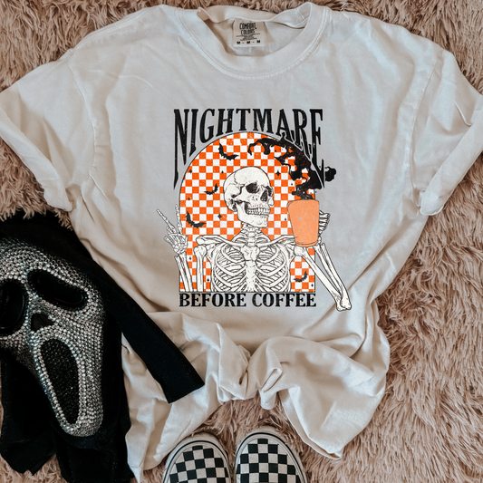 Nightmare Before Coffee Comfort Colors Graphic Tee