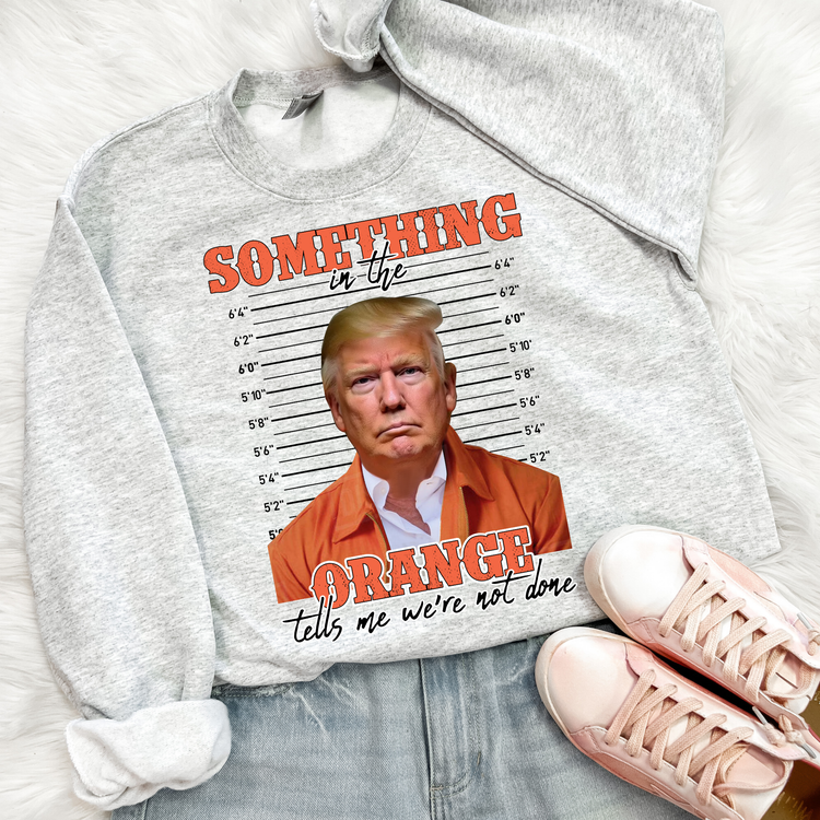 Something In The Orange Political Sweatshirt