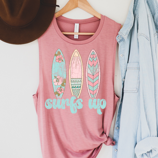 Surfs Up Summer Tank Top