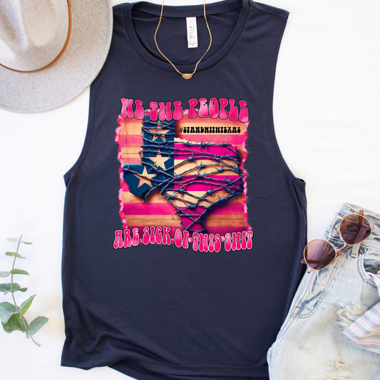 We The People Are Tired Of This Shit Political Tank Top