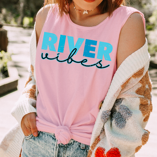 River Vibes Comfort Colors Tank Top