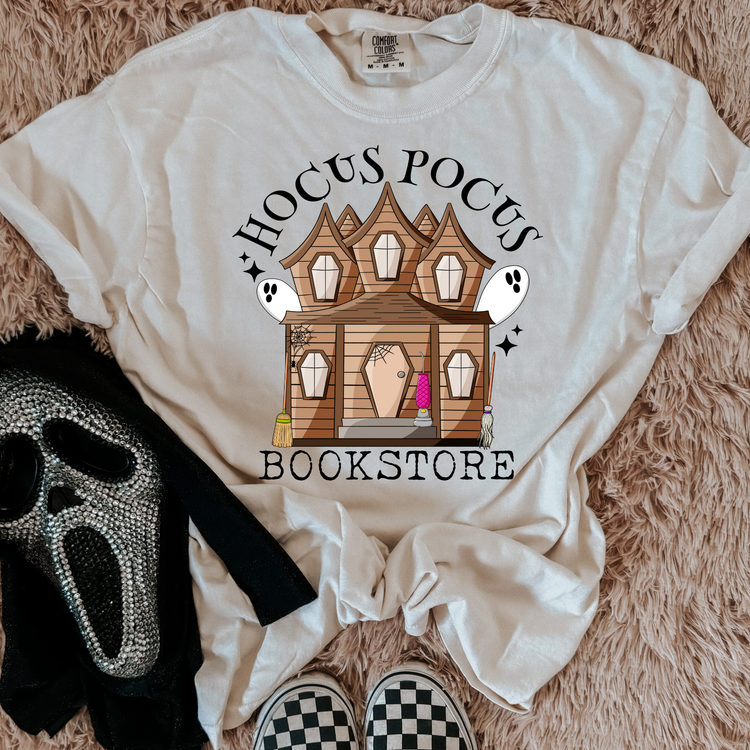 Hocus Pocus Bookstore Comfort Colors Graphic Tee