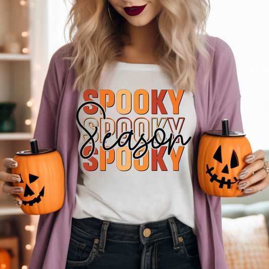 Spooky Spooky Spooky Season Adult Graphic Tee