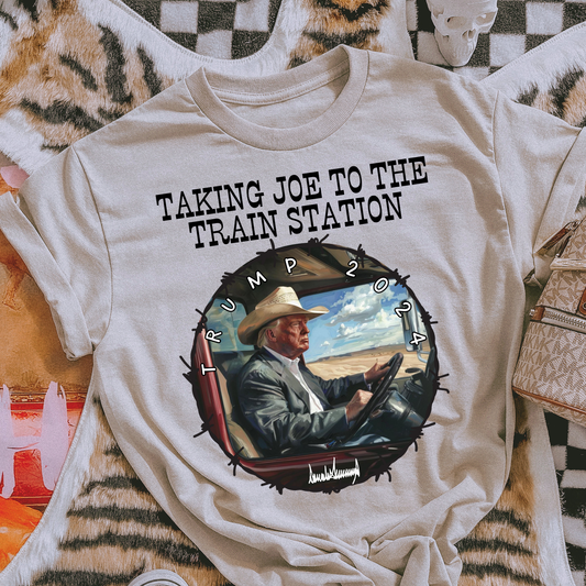 Taking Joe To The Train Station Graphic Tee