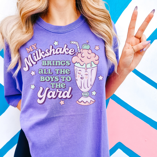 My Milkshake Brings Summer Comfort Colors Graphic Tee