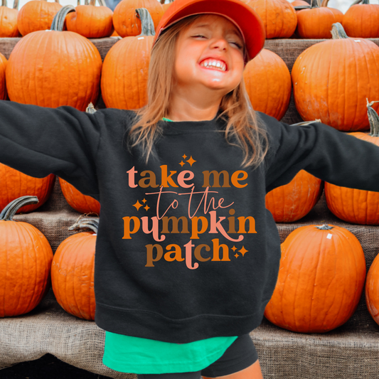 Take Me To The Pumpkin Kids Sweatshirt