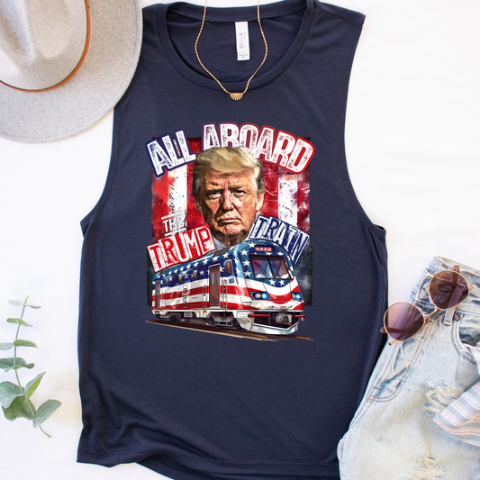 All Aboard Political Tank Top