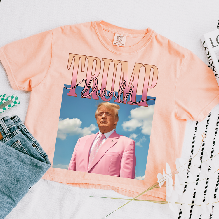 Trump Pink Comfort Colors Graphic Tee