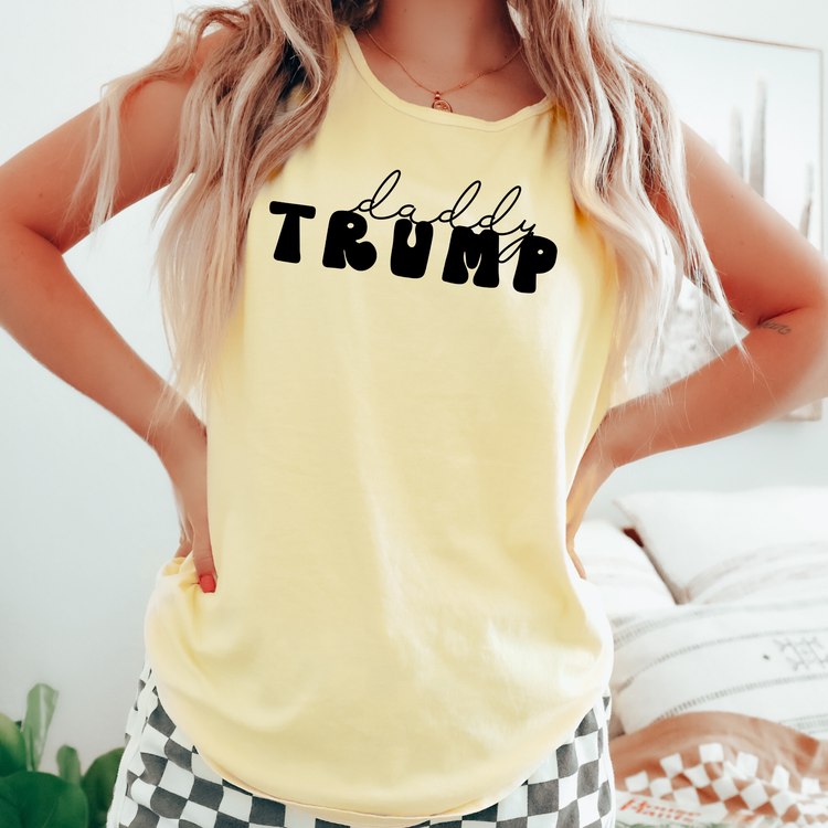 Black Trump Comfort Colors Tank Top