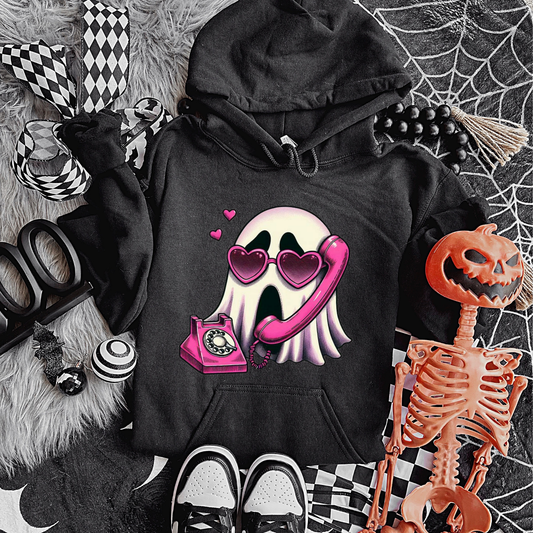 Ghost Phone Halloween Hoodie