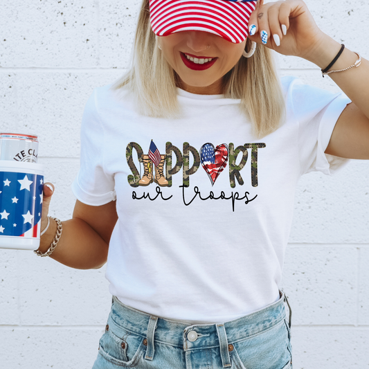 Support Our Troops Graphic Tee