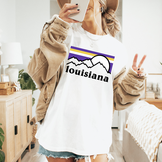 Classic Lousisana Football Comfort Colors Graphic Tee