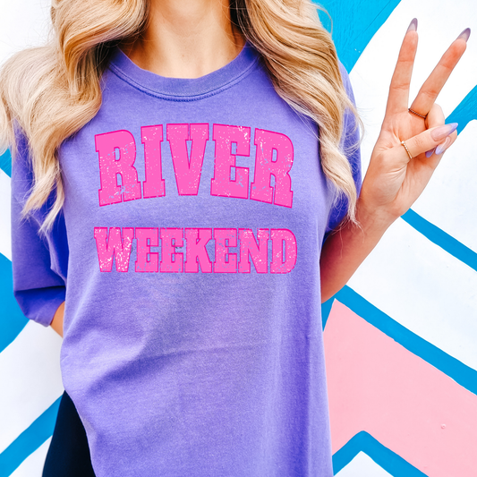 River Weekend Comfort Colors Graphic Tee