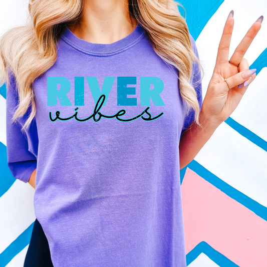 River Vibes Comfort Colors Graphic Tee