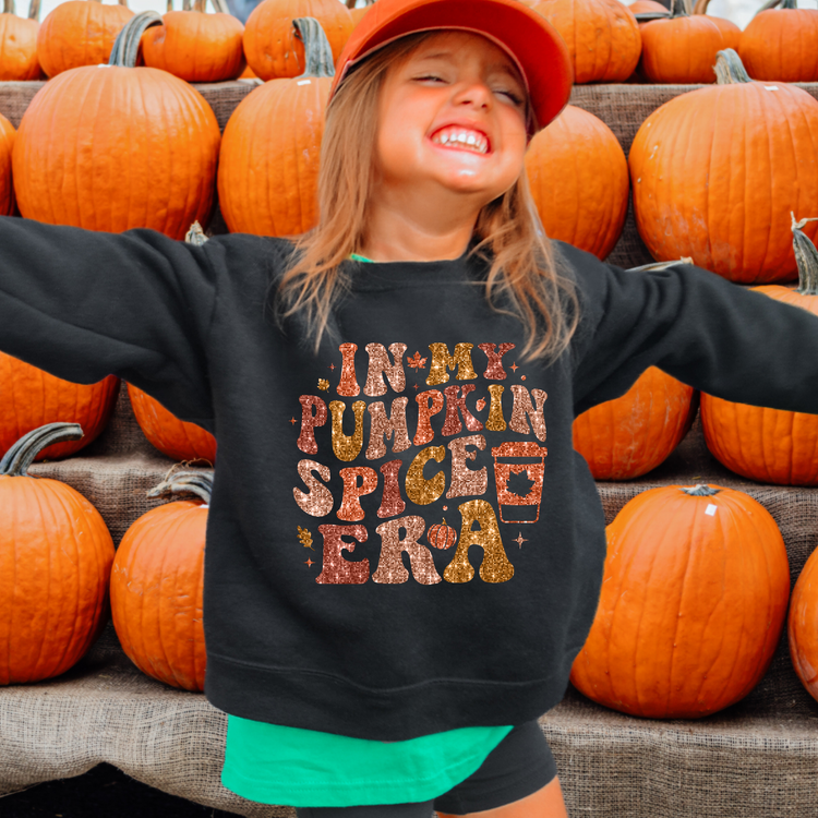 In my Pumpkin Spice Era Pie Kids Sweatshirt