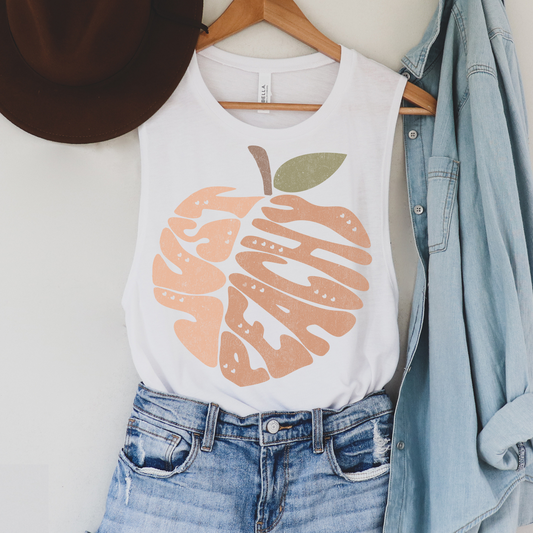 Just Peachy Summer Tank Top