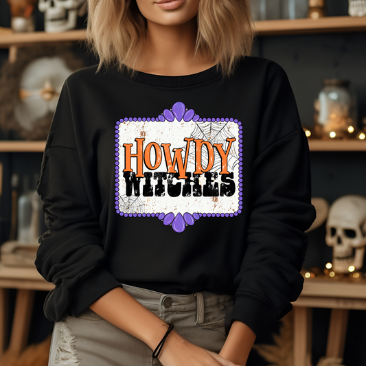 Howdy Witches Halloween Sweatshirt