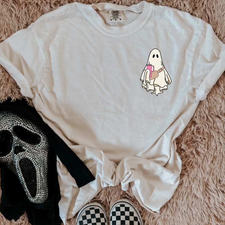 Ghost Pocket Tee Comfort Colors Graphic Tee