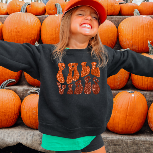 Fall Vibes Kids Sweatshirt