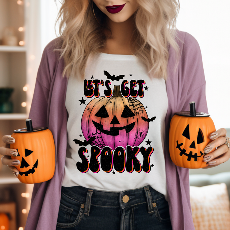 Lets Get Spooky Adult Graphic Tee