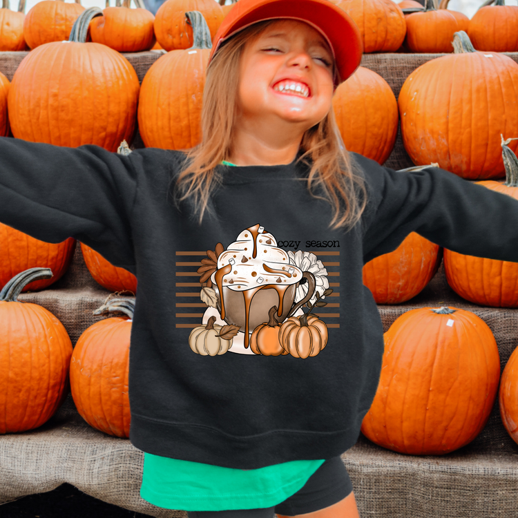 Cozy Season Cup Kids Sweatshirt