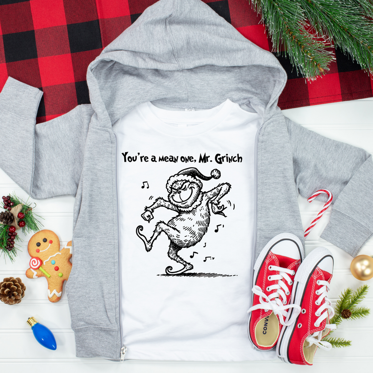 You're A Mean One Christmas Kids Graphic Tee