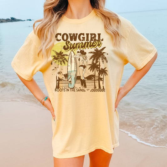 Cowgirl Summer Summer Comfort Colors Graphic Tee