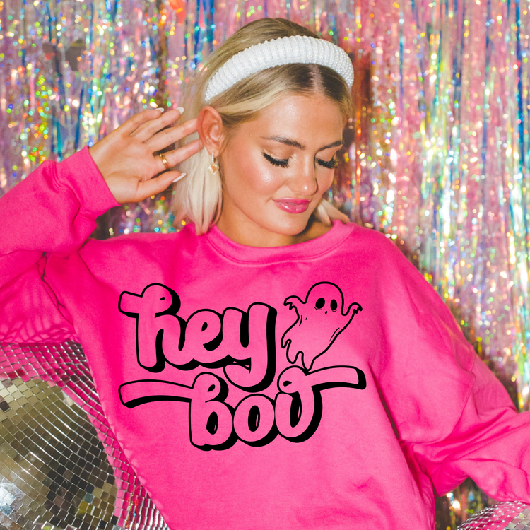 Hey Boo Halloween Sweatshirt