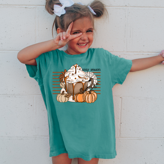 Pumpkin Spice Comfort Colors Youth Fall Graphic Tee