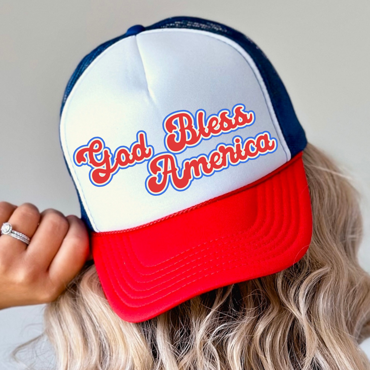 God Bless America Otto Trucker Hat