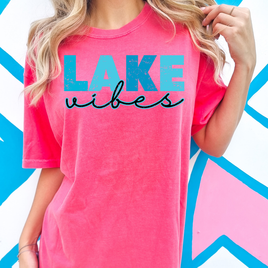 Lake Vibes Summer Comfort Colors Graphic Tee