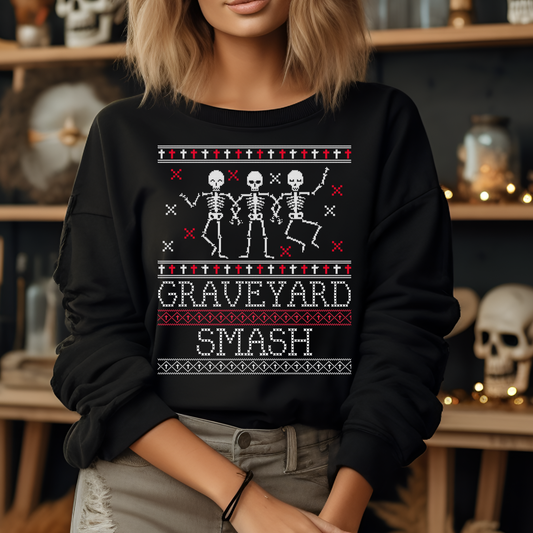 Graveyard Smash Halloween Sweatshirt