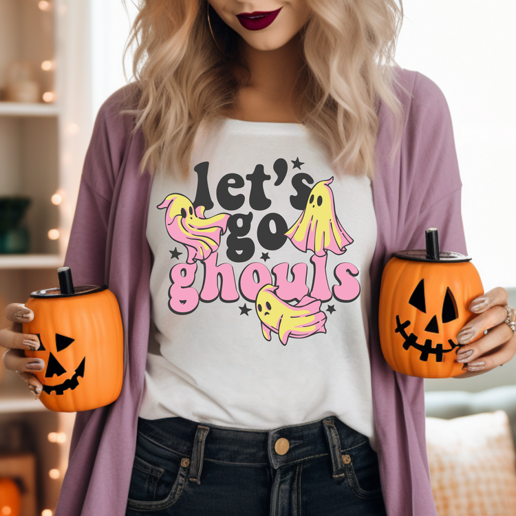 Let's Go Ghouls Adult Graphic Tee