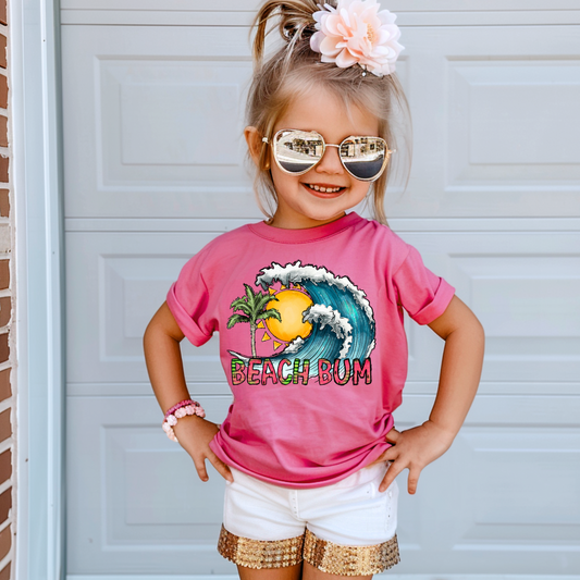 Beach Bum Kid Summer Graphic Tee