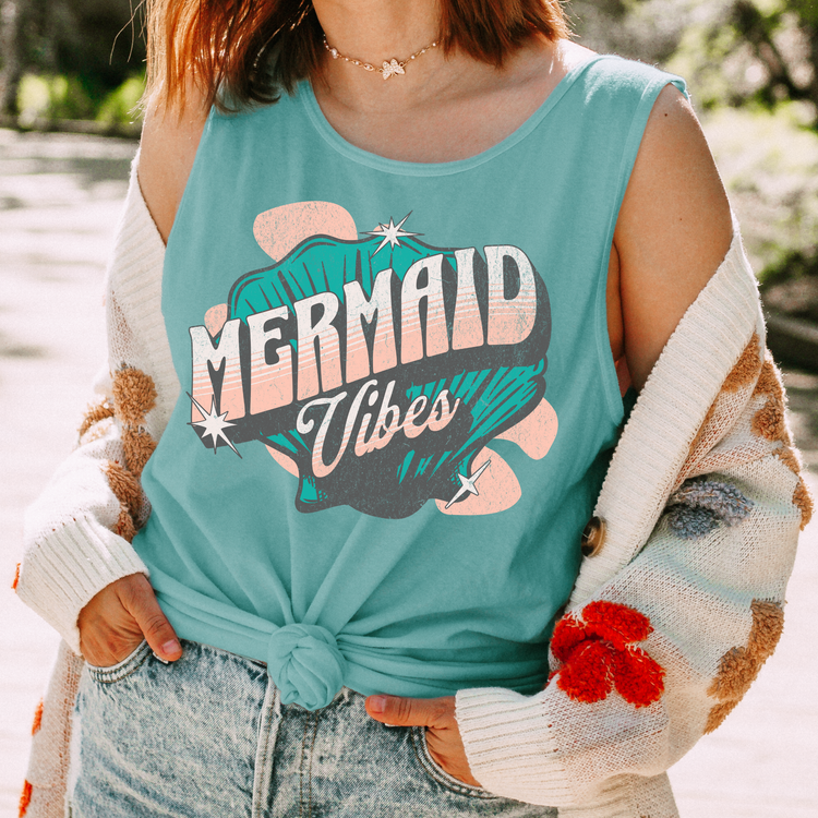 Mermaid Vibes Comfort Colors Tank Top