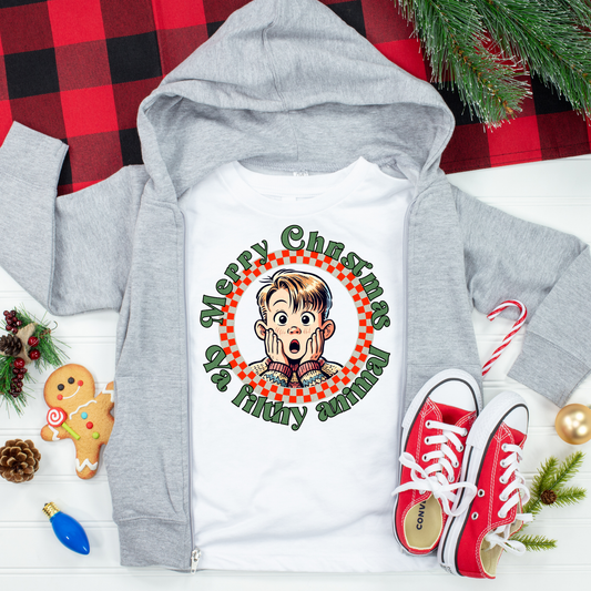 Merry Christmas Ya Filthy Animal Kids Graphic Tee