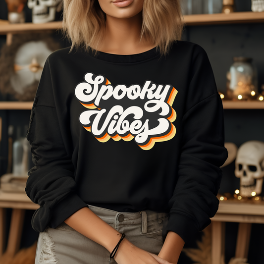 Spooky Vibes Halloween Sweatshirt