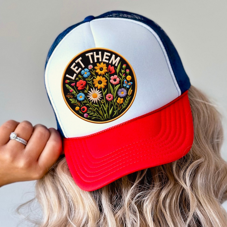 Let Them Floral Otto Trucker Hat