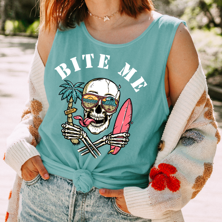 Bite Me Comfort Colors Tank Top