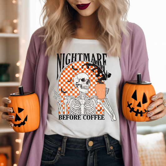 Nightmare Before Coffee Adult Graphic Tee