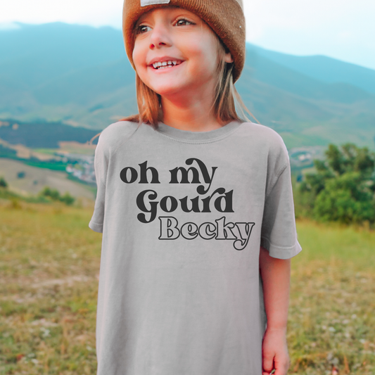 Oh My Gourd Becky Comfort Colors Youth Fall Graphic Tee