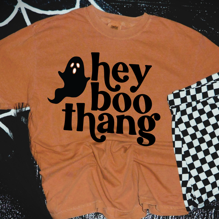 Hey Boo Thang Comfort Colors Graphic Tee