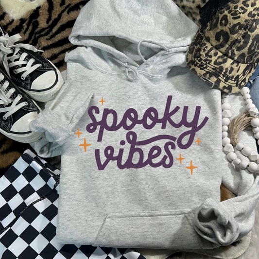 Spooky Vibes Purple Halloween Hoodie