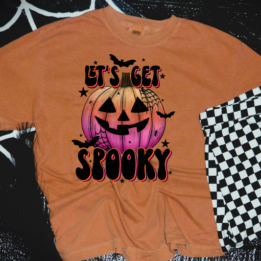 Lets Get Spooky Comfort Colors Graphic Tee