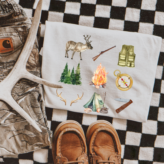 Kids Hunting Graphic Tee