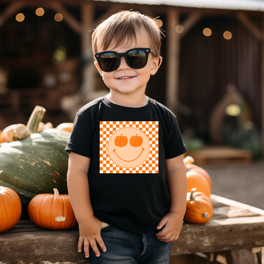 Orange Smiley Kids Graphic Tee