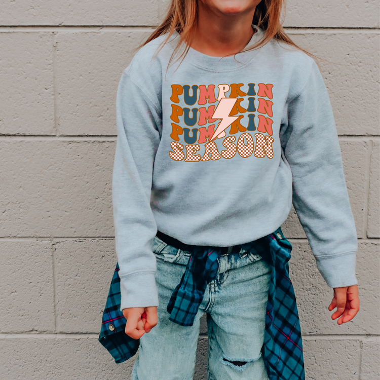 Pumpkin Season Kids Sweatshirt