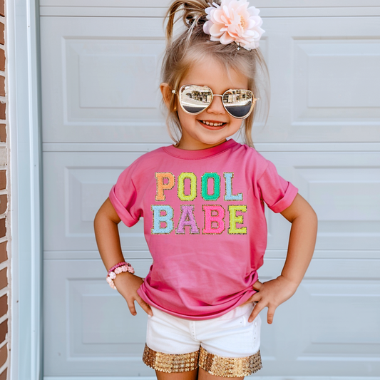 Pool Babe Kids Summer Graphic Tee