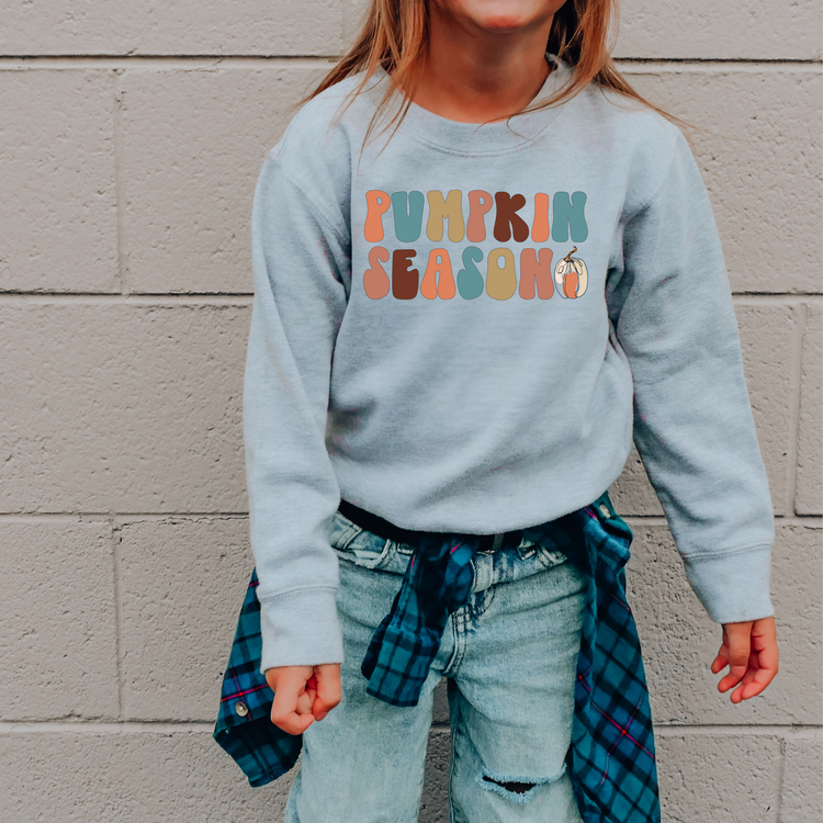 Pumpkin Season Kids Sweatshirt