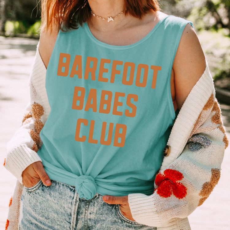 Barefoot Babes Club Comfort Colors Tank Top